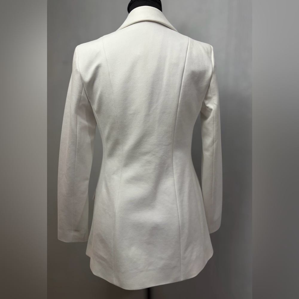 NWT✨Express White Blazer Columnist Open Front Boyfriend Size XS - Picture 2 of 9